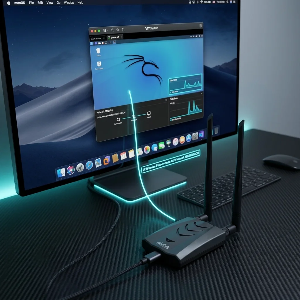 Verwendung von ALFA WiFi-Adaptern auf macOS: USB-Passthrough mit VMware Fusion & Parallels