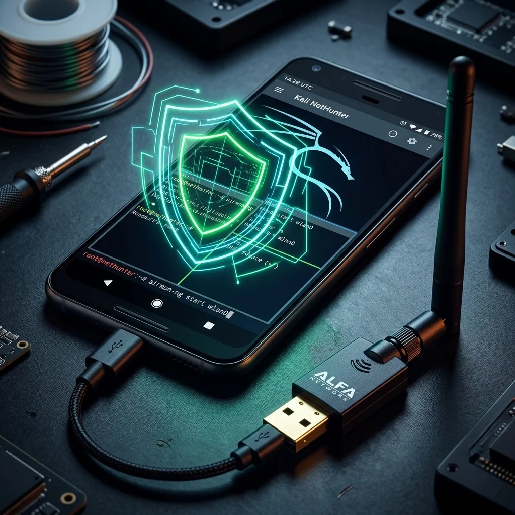 ALFA WLAN-Adapter mit Kali NetHunter über USB OTG nutzen
