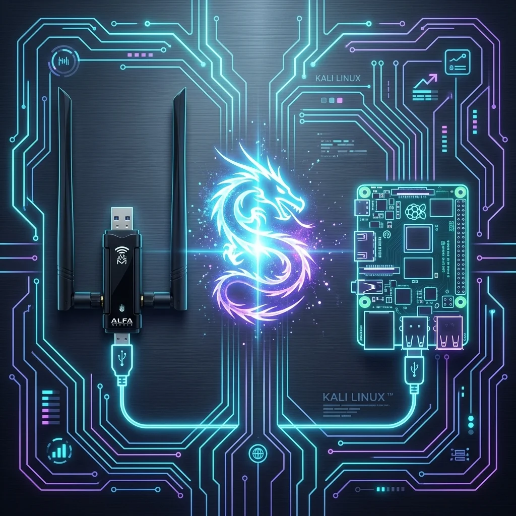 ALFA WLAN-Adapter am Raspberry Pi mit Kali Linux: Einrichtungsanleitung