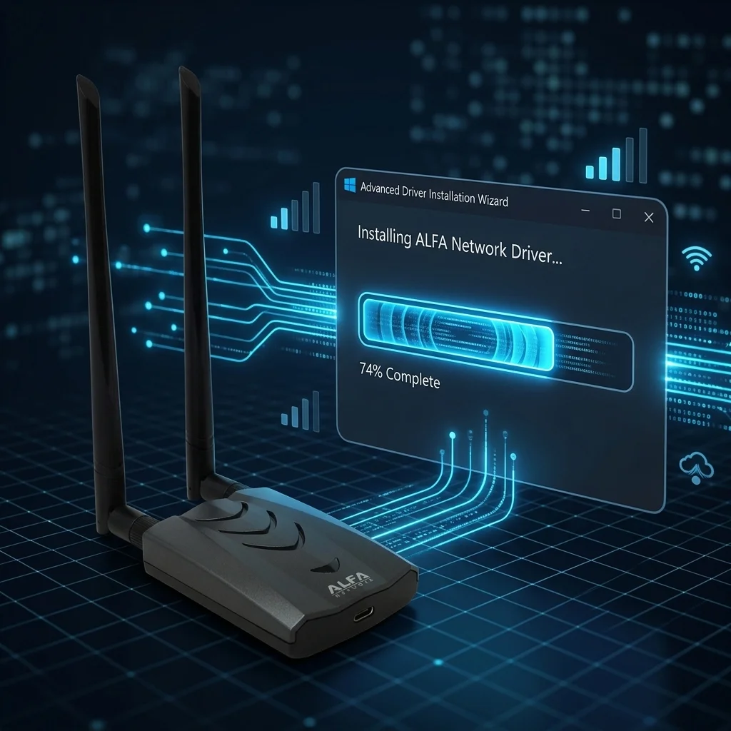 ALFA-Adapter Setup-Anleitung für Windows 10 und Windows 11