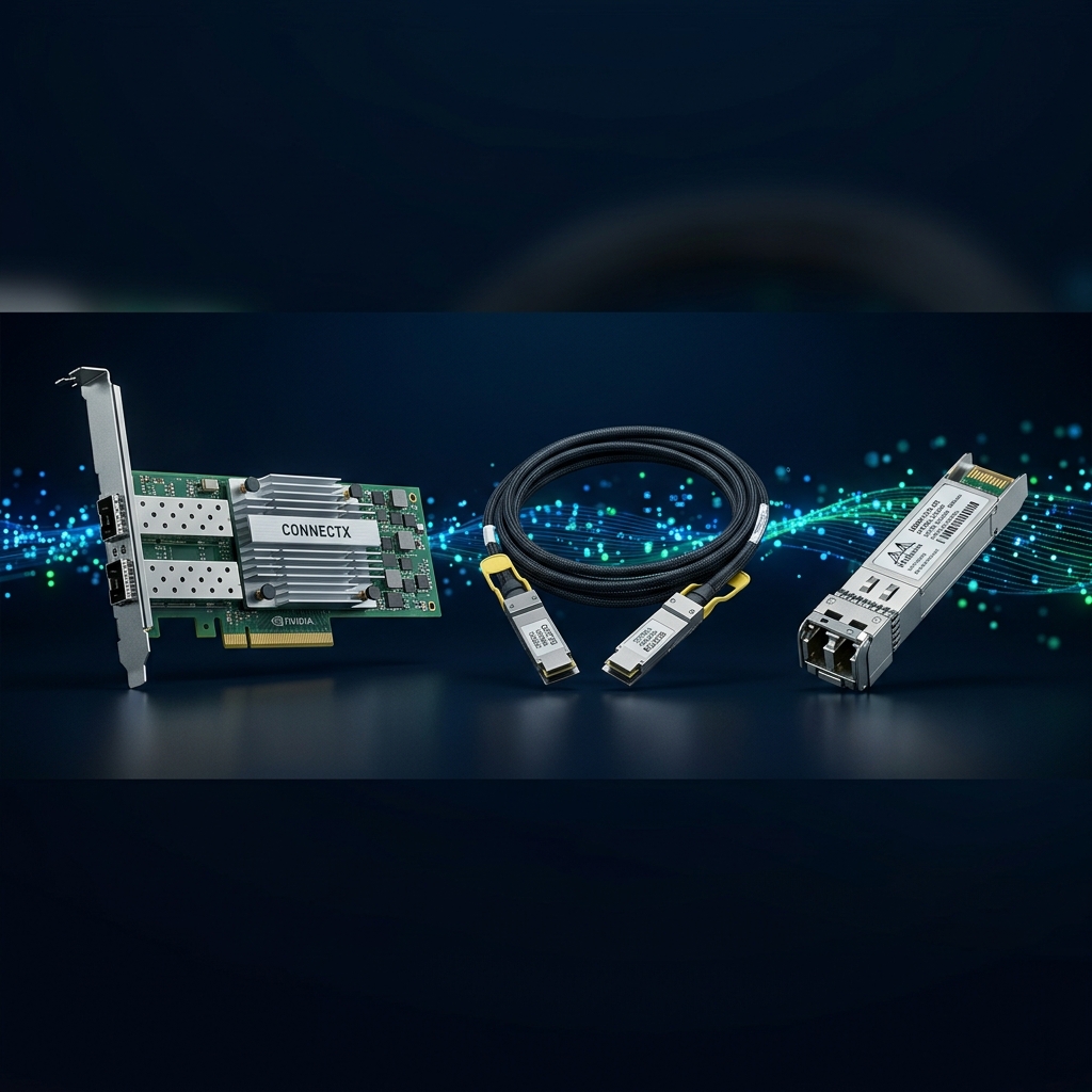 بطاقات شبكة Mellanox / NVIDIA ConnectX وحلول الشبكات