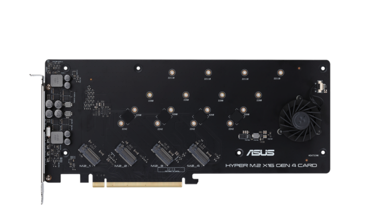 ASUS Hyper M.2 x16 Gen 4 SSD expansion card