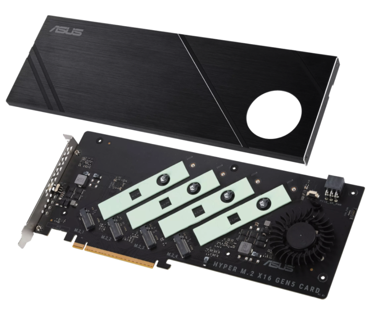 ASUS Hyper M.2 x16 Gen 5 SSD expansion card