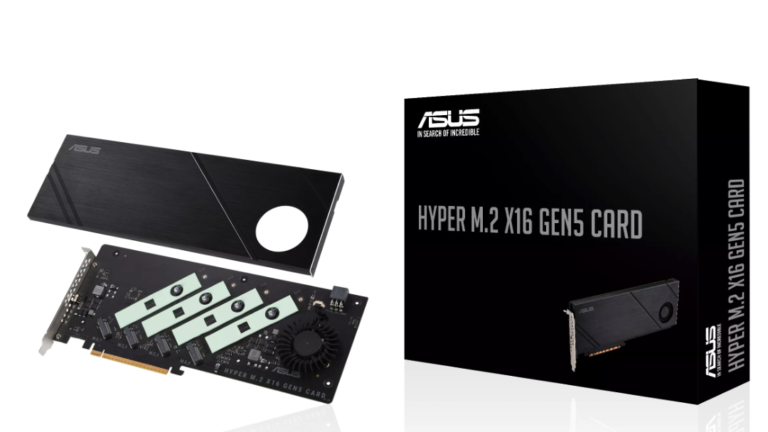 ASUS Hyper M.2 x16 Gen 5 SSD expansion card